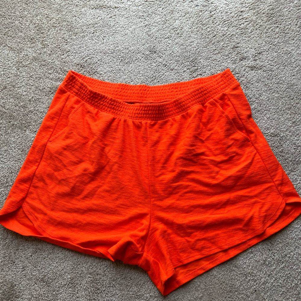 orange lounge shorts